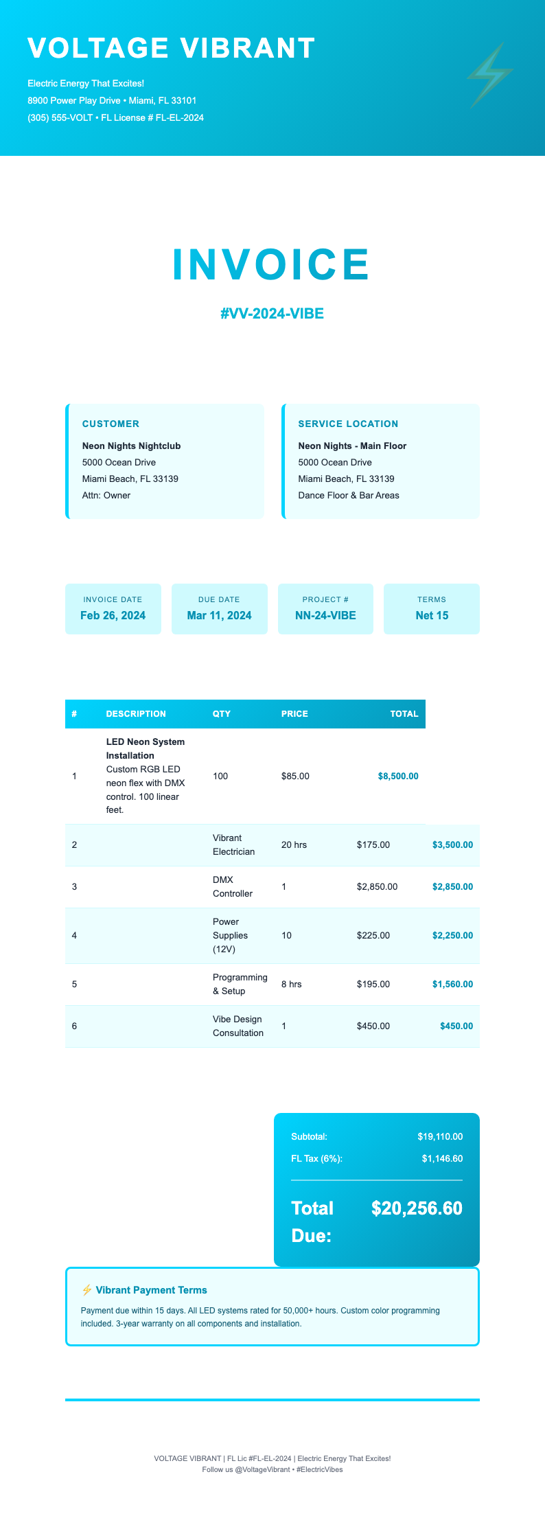 Vibrant Electric Blue